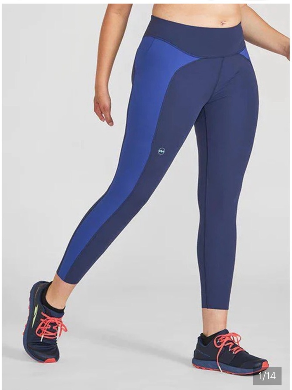Janji I Womens 7/8 Groundwork pace tight I Ultra Eclipse Blue I Size Medium